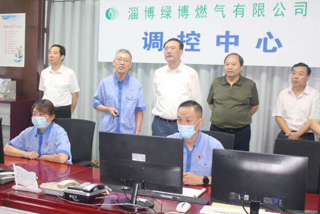 市政府副市長(cháng)沙向東一行到市能源集團綠博燃氣調研督導燃氣安全工作(圖1)